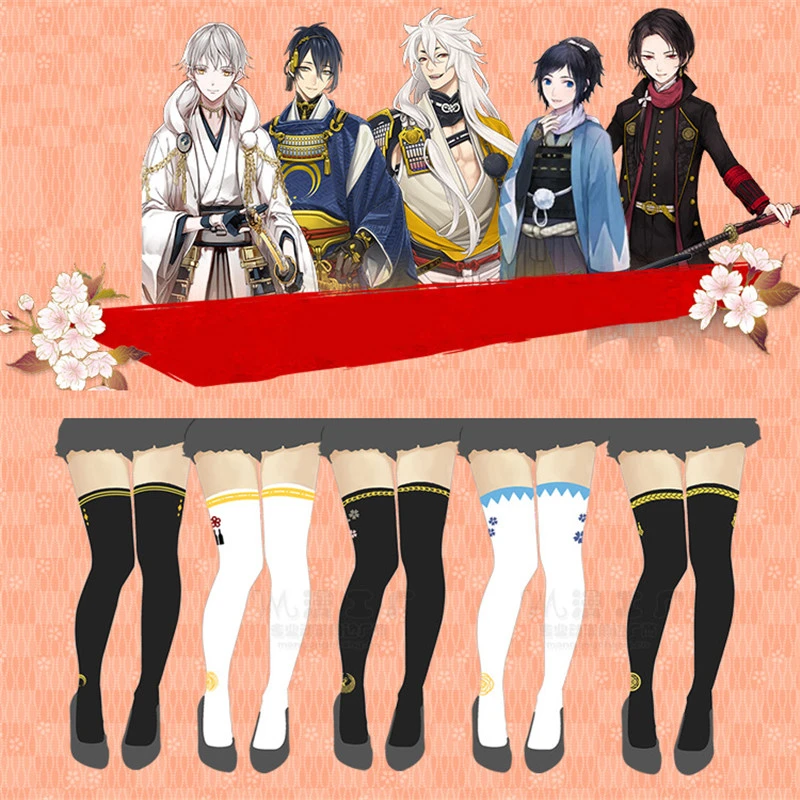 Girl's Touken Ranbu Online Pantyhose Black Tights Kawai Anime Stocking Cosplay Girl's Touken Ranbu Online Pantyhose Black Tights Kawai Anime Stocking Cosplay