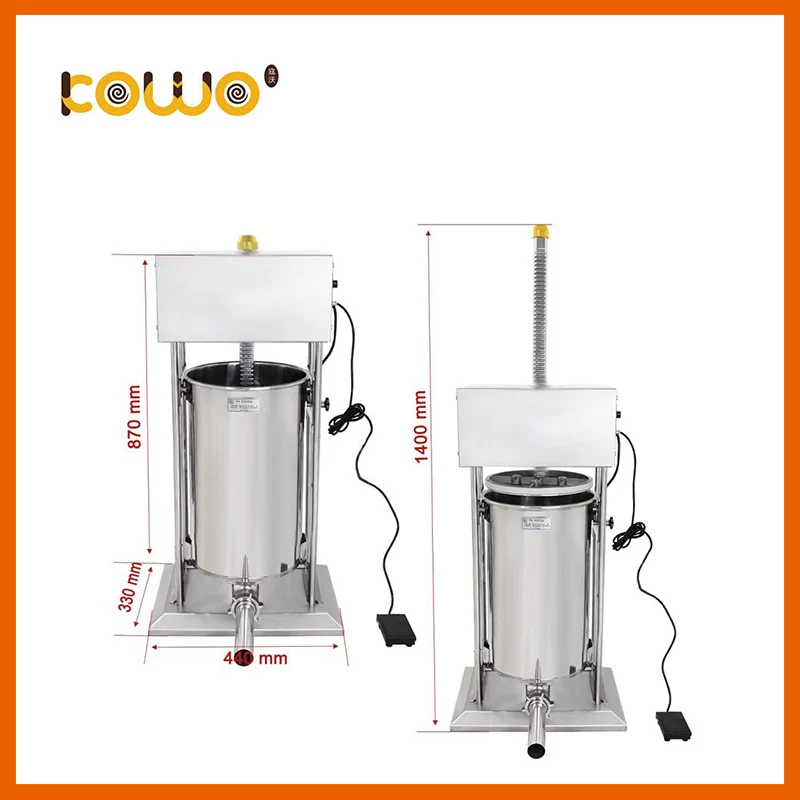 High quality stainless steel vertical electric sausage filler sausage