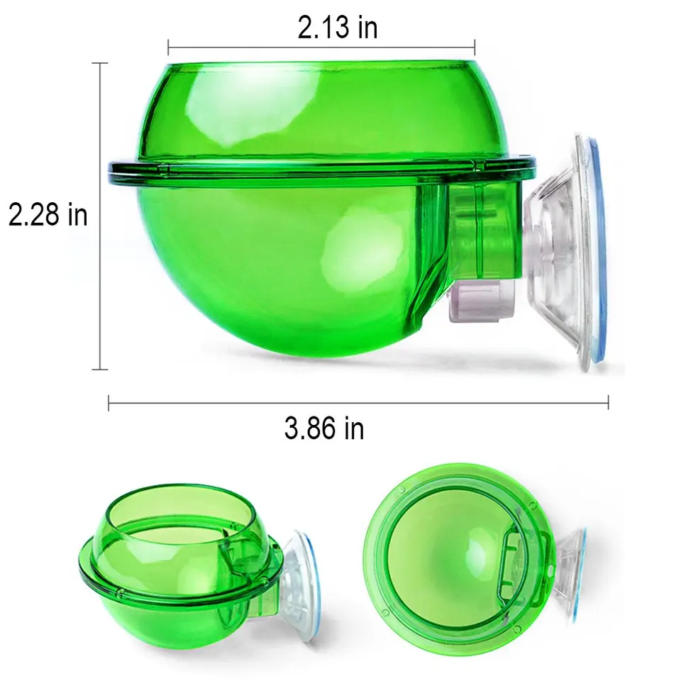 Eonmir Suction Cup Feeder Reptiles Ledge Accessories Supplies For
