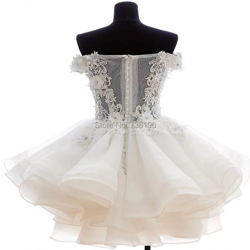 New-Style-Short-Wedding-Dress-Cap-Sleeves-Flowers-Bodice-Zipper-Back-Ball-Gown-Beach-Wedding-Gown (1).jpg