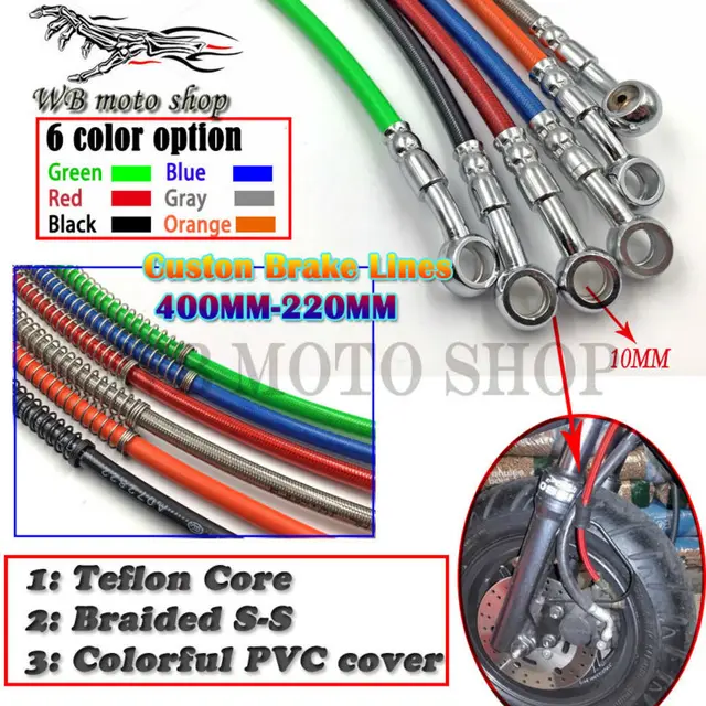 Motorcycle Dirt Bike Braided Steel Hydraulic Reinforce Brake line