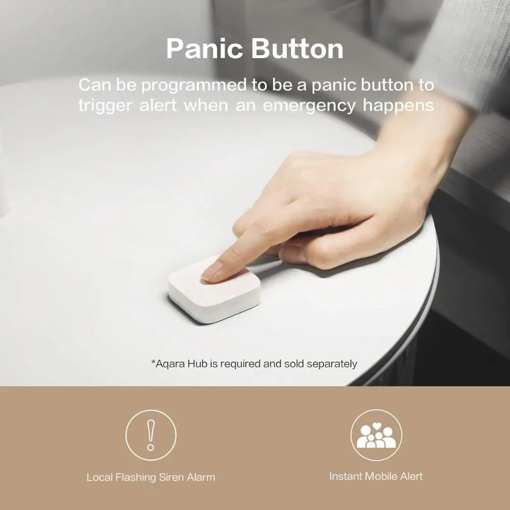 Aqara Sensor Smart Wireless Mini Switch Key Zigbee Connection Remote One Key Control Button Home Security Mihome App Homekit smart switch