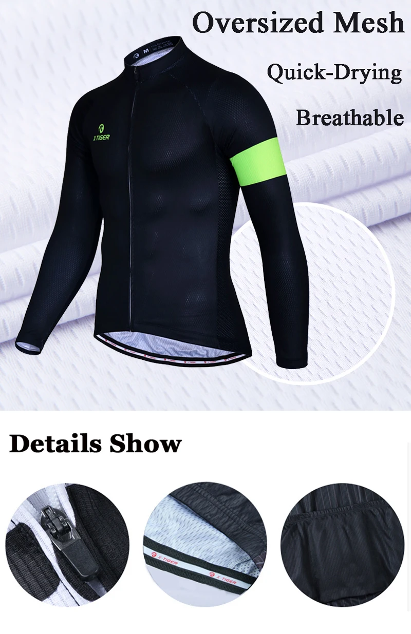 X-Tiger, Новое поступление, Майки для велоспорта с длинным рукавом, спортивная одежда для велоспорта, быстросохнущая одежда для велоспорта, Майо для велоспорта, Ropa Ciclismo