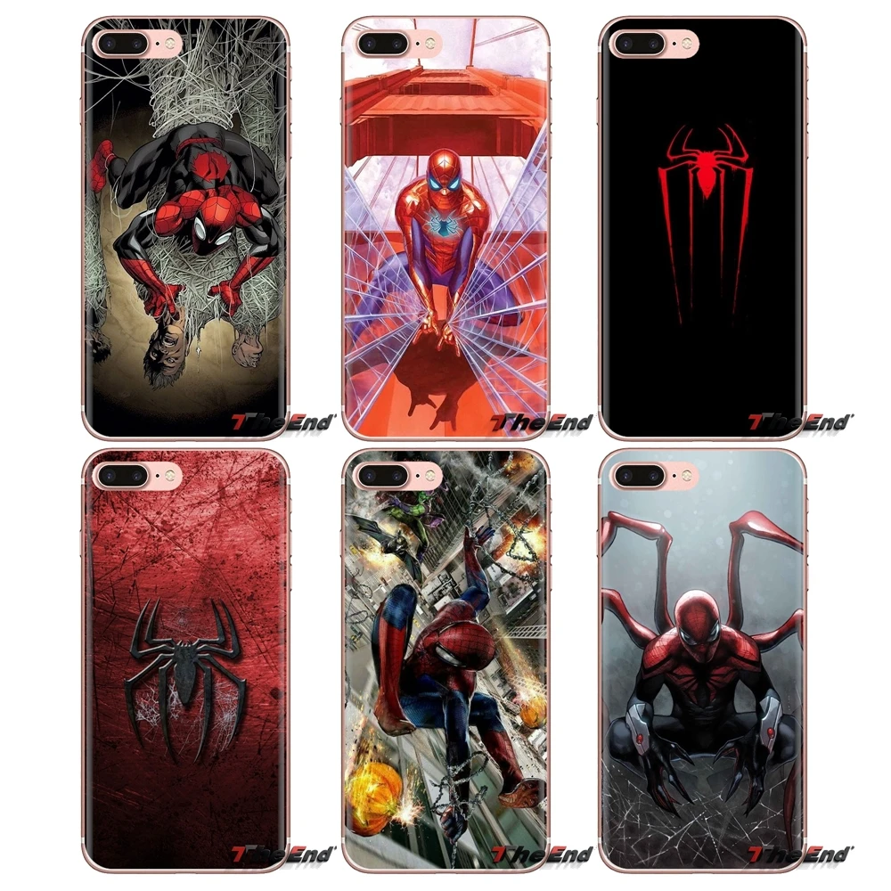Soft Transparent Cases Covers For LG Spirit Motorola Moto X4 E4 E5 G5 G5S G6 Z Z2 Z3 G2 G3 C Play Plus Mini spiderman |