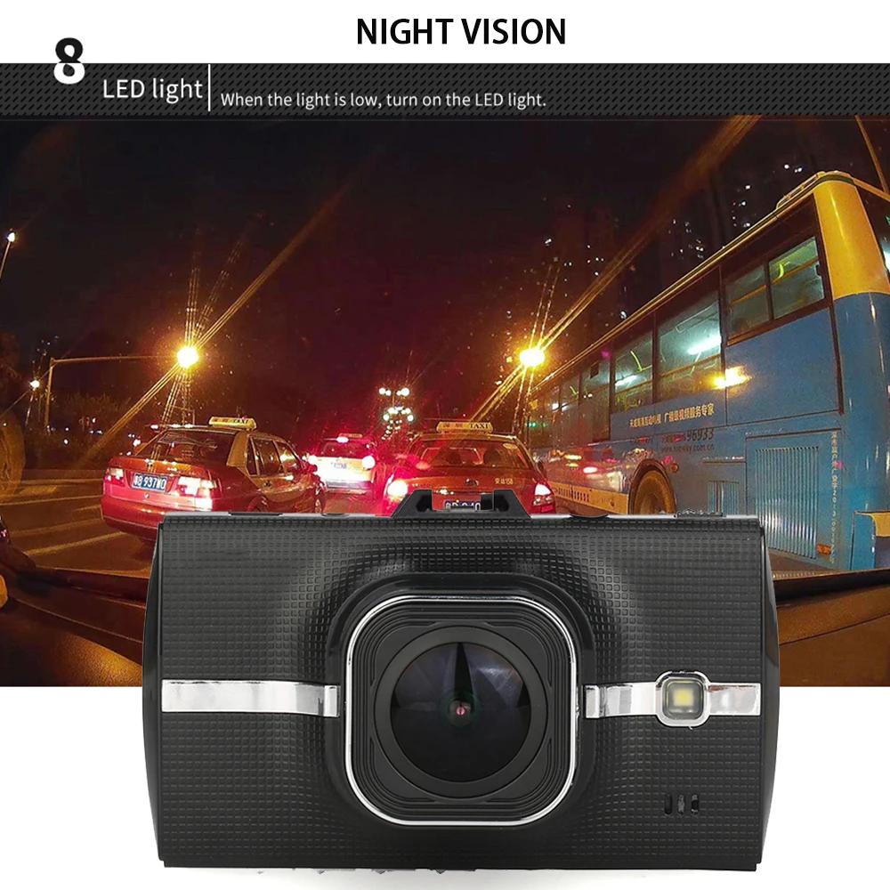 Bluavido Full HD 1080p Автомобильный dvr dash камера ADAS WDR ночного видения с задняя камера P 720 авто видео рекордер цикл запись g-сенсор