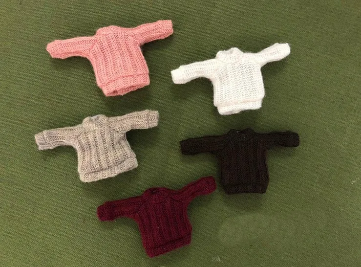 

2019 Clothes warm Sweater for Obitsu11 OB11 1/12 doll Sweater clothes available for cu-poche OB11 doll accessories doll
