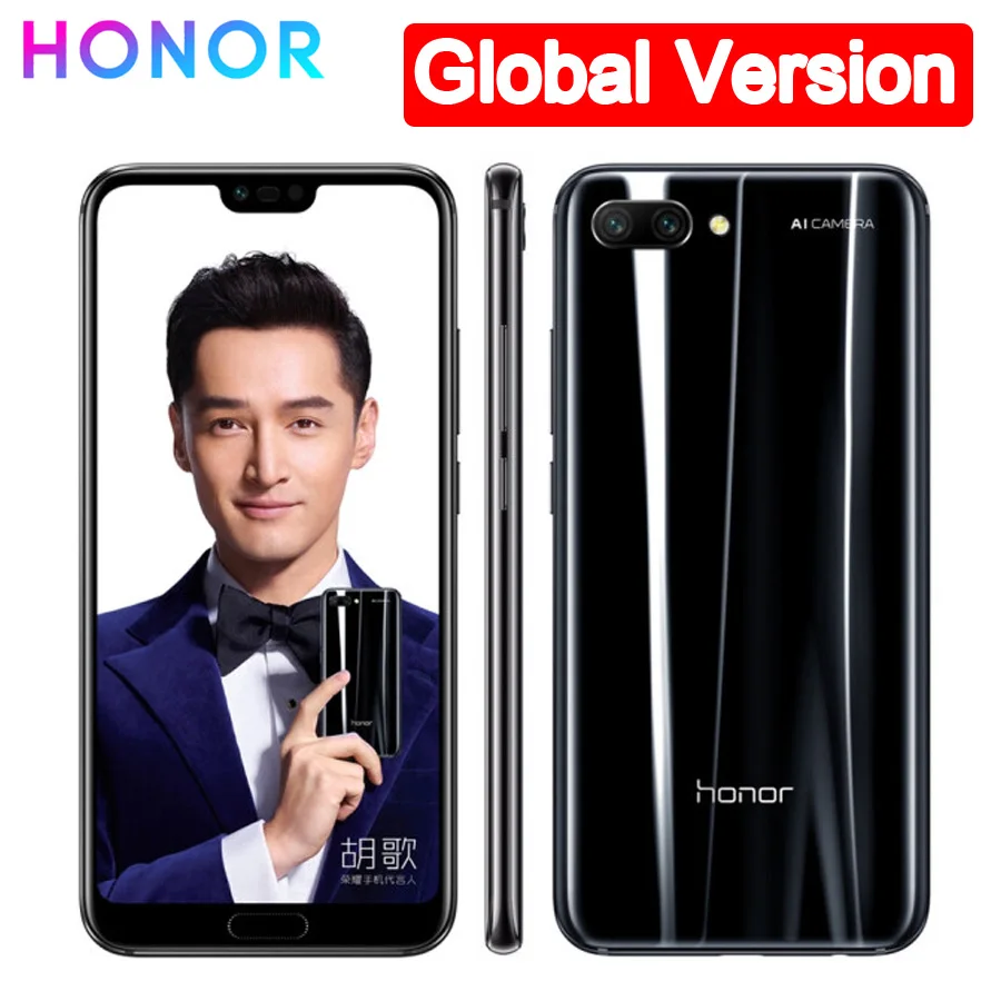 Глобальная версия Honor 10 4G LTE мобильный телефон 5 84 &quot6 Гб RAM 64/128 ГБ ROM Kirin 970 Octa Core NFC