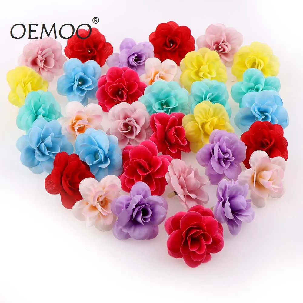 

10pcs/lot Mini Artificial Flowers Silk Roses Heads For Wedding Decoration Party Fake Scrapbooking Floral Wreath Home Accessories