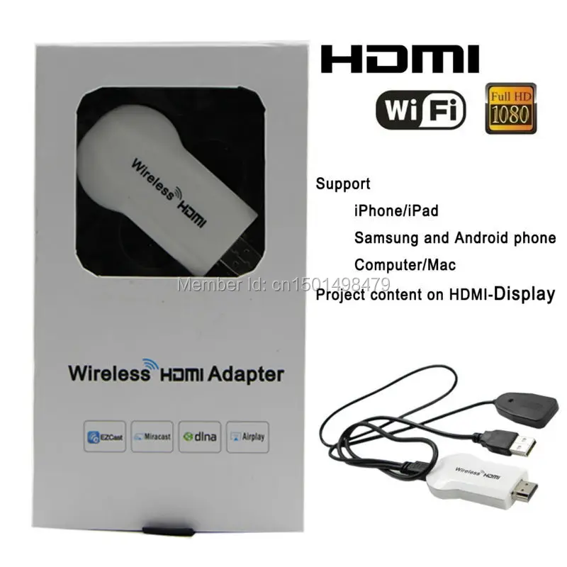 Details about HDMI MHL Ezcast Miracast Dongle Wifi to TV Wireless Chromecast Airplay _ - AliExpress Mobile