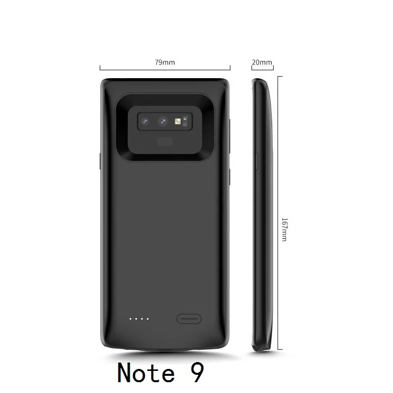 Противоударный чехол для Samsung Galaxy Note 9 S8 S9 Plus с внешним портативным зарядным