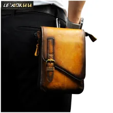 Модные мужские кожаные многофункциональный сумка Mochila сумка Дизайн чехол для телефона дорожный футляр молния Пояс Сумка пакет мужской 611-1