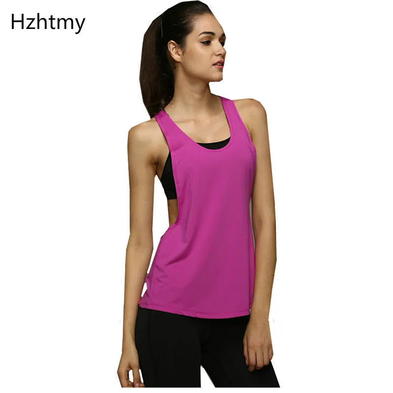 

New Summer Women Tank Tops 2018 Colorful Backless Sexy Quick Dry Loose Movement Sleeveless Vest Workout Tops