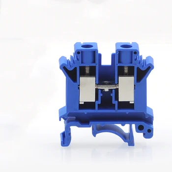 

10pcs Blue UK-10N Wire Terminal Block UK10N Din Rail Electrical Conductor Terminal Block Cable Connector
