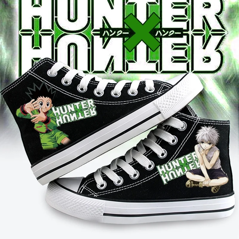 Anime HUNTER X HUNTER GON FREECSS plimsolls HUNTER X HUNTER Killua Zoldyck  rope soled shoes Casual Canvas Shoes|Shoes| - AliExpress
