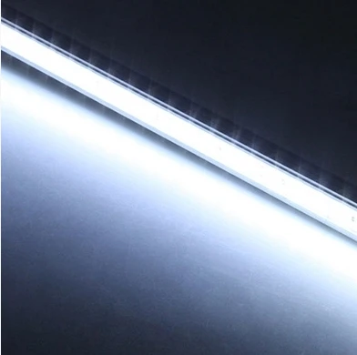 Светодиодный светильник 5050 36 светодиодный/0,5 м SMD светодиодный шкаф жесткая полоса DC 12 В Витрина светодиодная твердая лента