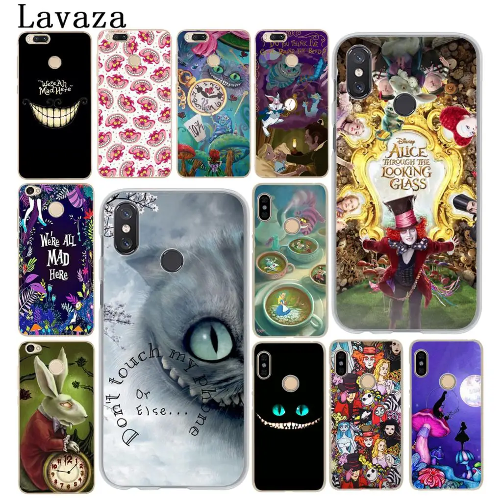 

Lavaza Alice in Wonderland cat Phone Case for Xiaomi MI 9 8 SE A2 Lite A1 pocophone f1 5X 5S 6 6X MIX 2S MAX 3 Mi9 MiA2 Mi8 9SE