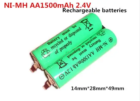 Новая батарея Ni-MH AA 1500mah AA1500mah 2,4 V аккумуляторная батарея AA1500mAh 2,4 V B-8302 батареи