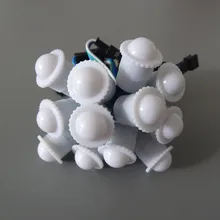DC5V ws2811IC 5050SMD 1 светодиодный RGB Цифровой светодиодный пиксельный светильник диаметром 16 мм прозрачный/молочный светодиодный модуль