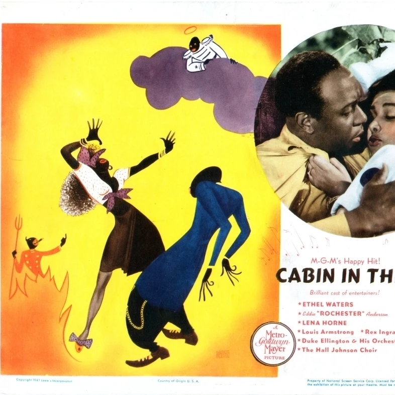 Cabin In The Sky Us Lobbycard Eddie (Rochester) Anderson Lena Horne 1943. Movie Poster Masterprint (28 x 22)