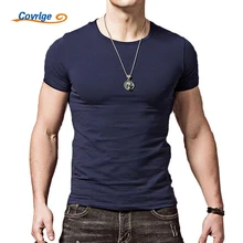 Covrlge T Shirt Men 2017 New Arrival Summer Fashion Casual Short-sleeved Slim Men T-shirt Brand Casual T-shirts Tops Tees MTS408