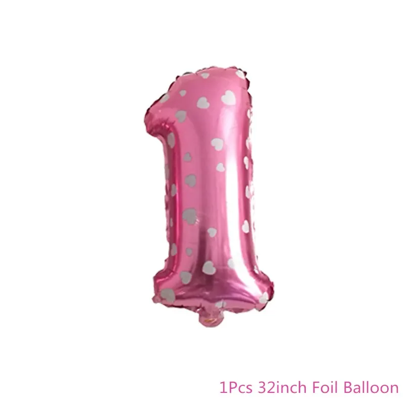 Chicinlife 1 комплект розовый один стул баннер первый день рождения, детский душ мальчик девочка 1 Вечеринка Дня Рождения Аксессуары - Цвет: Pink