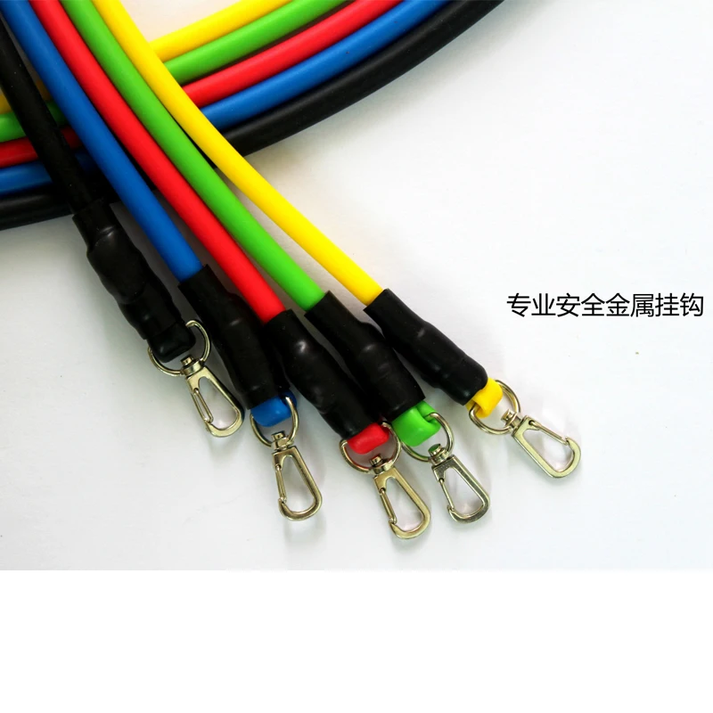 11 unids/set bandas de resistencia juego de ejercicios tubo fitness yoga pilates tubo de látex expansores tubos de goma de ejercicio FN 11 unids/set bandas de resistencia juego de ejercicios tubo fitness yoga pilates tubo de látex expansores tubos de goma de ejercicio FN