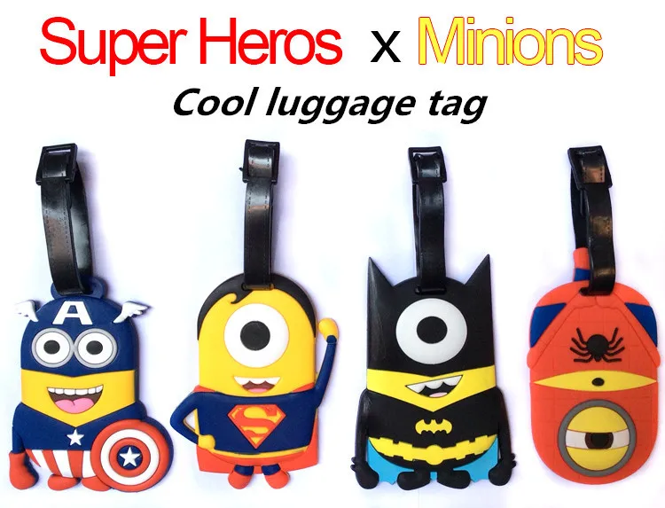 spiderman luggage tag
