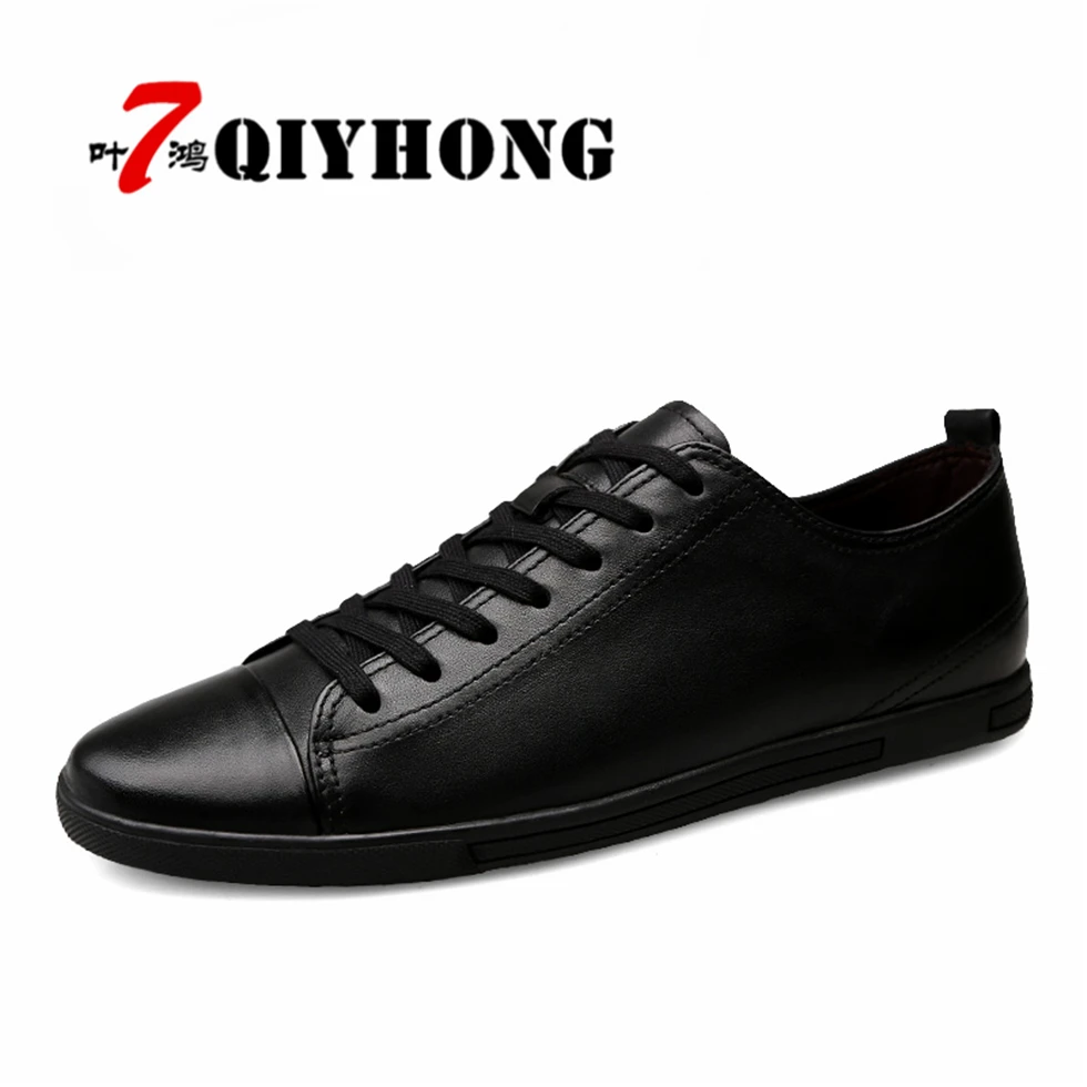 

Men Genuine Leather Shoes Fashion QIYHONG Brand Men's Genuine Suede Leather Driving Shoes Zapatos Hombre Sapatos Big Size 38-46