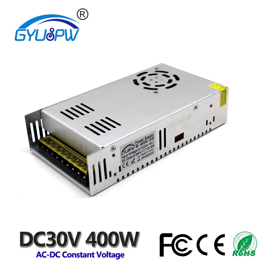 400W 30V 13.5A Small Volume Single Output Switching power supply Transformers 110V 220V AC TO DC SMPS For LED light Stepper |