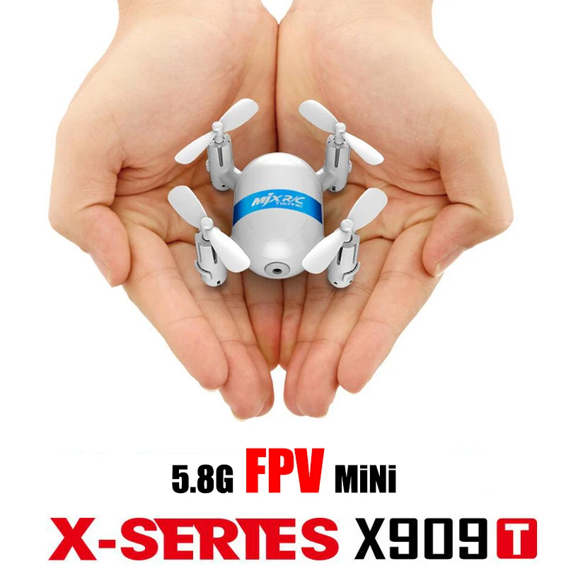 

2017 Best new MJX X909T X909 T Mini RC Drone Quadcopter 5.8G FPV With 2.0MP Camera One Key Return Headless Mode RTF Mode 2