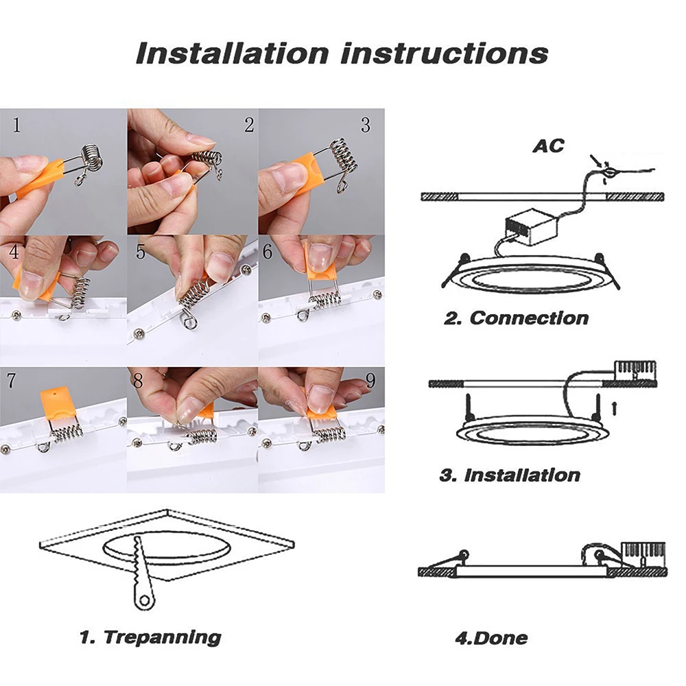 Ultra Slim 6W 9W 16W 24W Round Concealed Dual Color LED Panel Lamp Cool White + Blue/Red/Pink/Green Ceiling Lights Downlight 2x4 led surface mount light