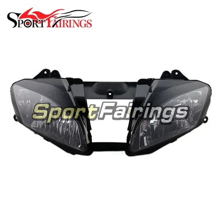 Окрашенные ABS Пластик OEM фары для Yamaha YZF-600 R6 2006 2007 фара мотоцикла часть черный прозрачные лампы Sportbike Запчасти