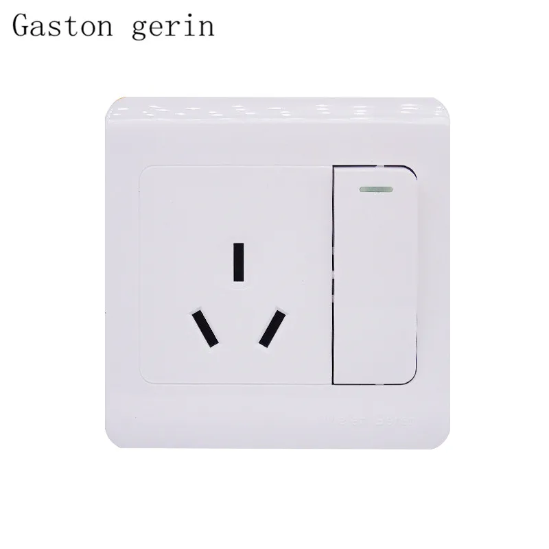 

Air Conditioning Wall Power Outlet Plug AU Standard Socket 1 Gang Push Button Switch 3 Pins Multifunction 16A Socket 250V White