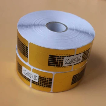 

500pcs/roll French Nail Form Tip Nail Gel Extension Builder Sticker Gold/Black Nail Extension Art Form &For Nail Polish Guide M@