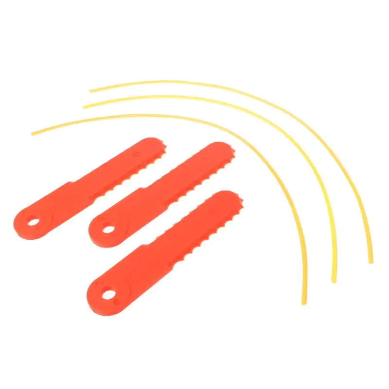 1Set Dual-Use Hay Mower Head Mower Blade Nylon Weeder Head with Blade for Home Garden Mower Accessories