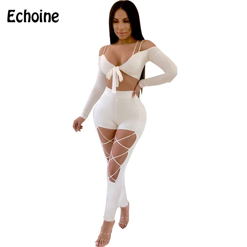 Женский костюм из двух предметов Echoine однотонный топ на тонких бретельках без