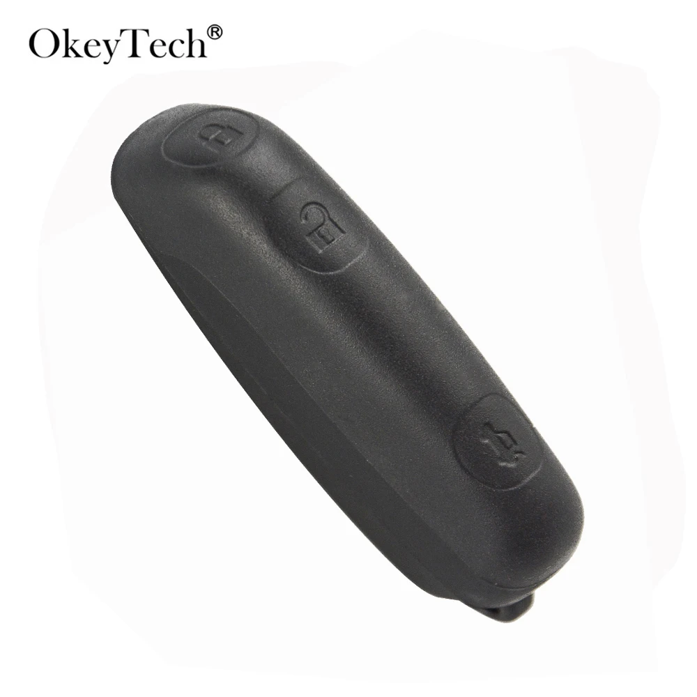

OkeyTech Car Decoration Accessories Black Key Shell Fob Fit For SAAB 9-3 9-5 93 95 3 Replacement Remote Key Case Cover No Blade
