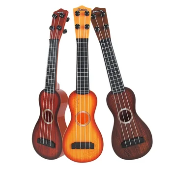 

4 Strings Musical Plastic Toy Ukulele Small Guitar For Beginners Kids Child Random ColorNew