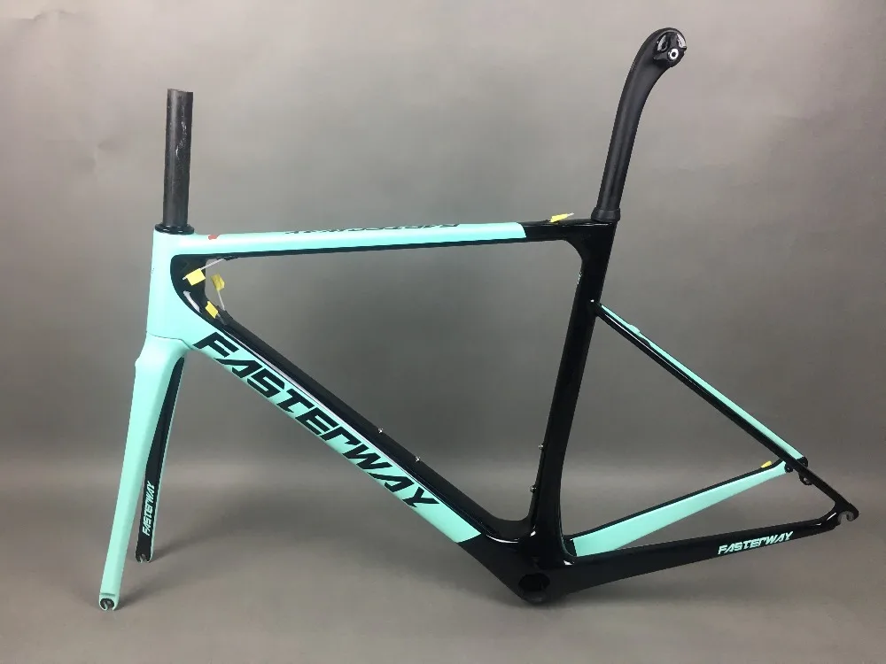 Top 2019 design super light FASTERWAY classic carbon road frameset D Brake carbon bike frame:Frameset+Seatpost+Fork+Clamp+Headset 27