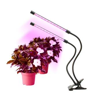 

3 Color Dual Head Tube LED Grow Light Bulb Plant Growing Lamp 20W 60 LEDs USB Timing Modes Function