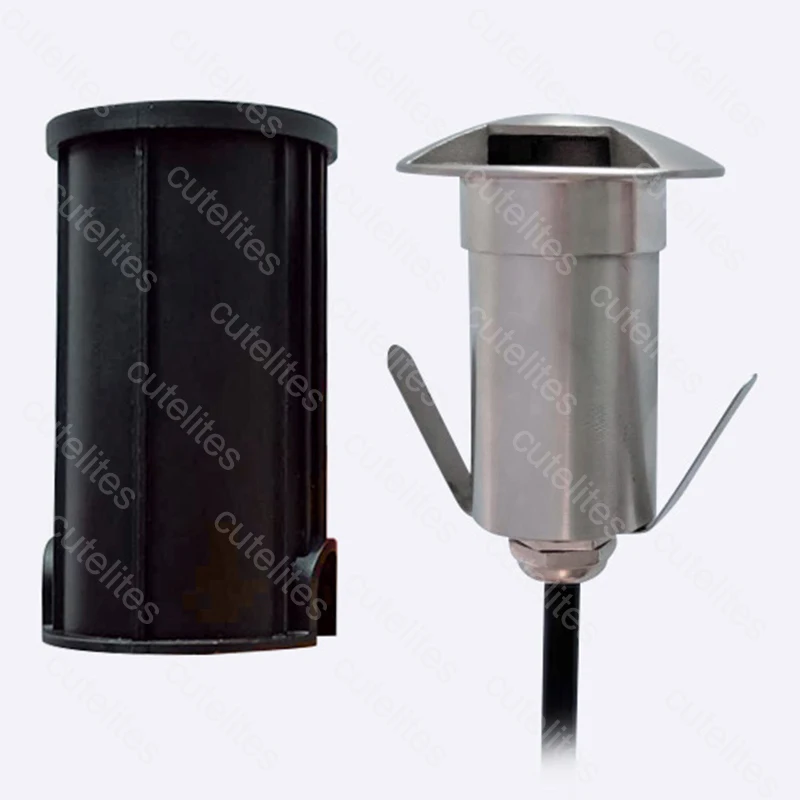 1W 3W 5W LED Buried IP66 AC85-260V DC12V Outdoor Recessed Deck Light 1/2/3/4 Side View Underground Lamp Sidewalk