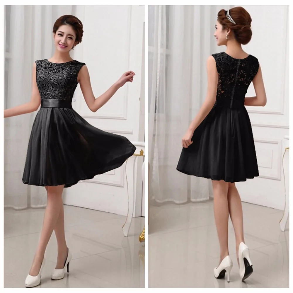 sleeveless black frock