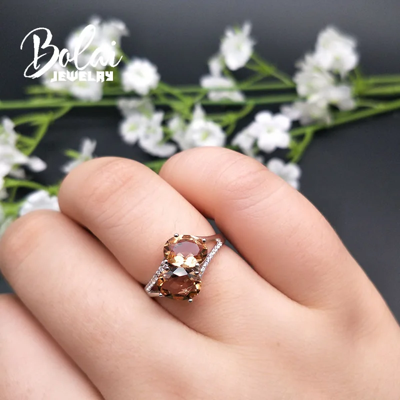 Bolaijewelry, изменение цвета, создан зултанит, женские кольца, серебро 925 пробы, хорошее ювелирное изделие для девочек, лучший подарок