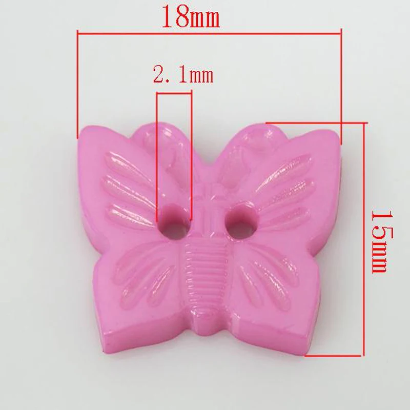 50 шт. нейлоновые пуговицы в форме бабочки 18 х15 мм|scrapbook flower|scrapbook sewingbutton latch |