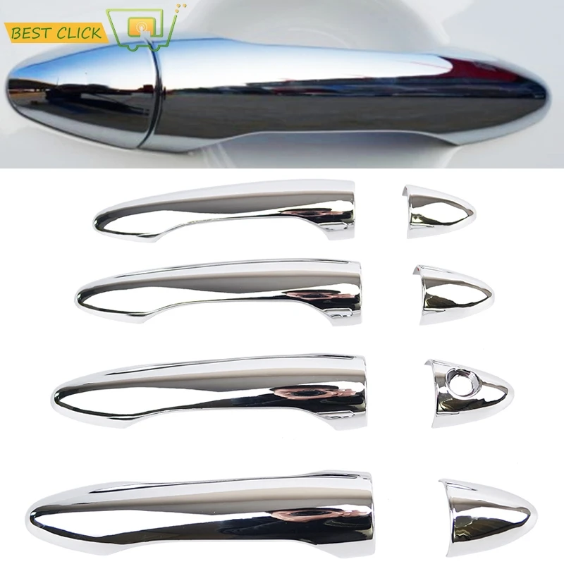 

For Kia Forte Cerato 2014 - 2016 Car Cup Holder Chrome Side Door Handle Cover Catch Trim Molding Cap Moulding 2015 Styling