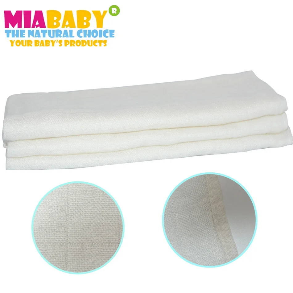 Miababy муслиновые квадраты 100% Бамбуковая ткань для детей многоразовые нагрудники