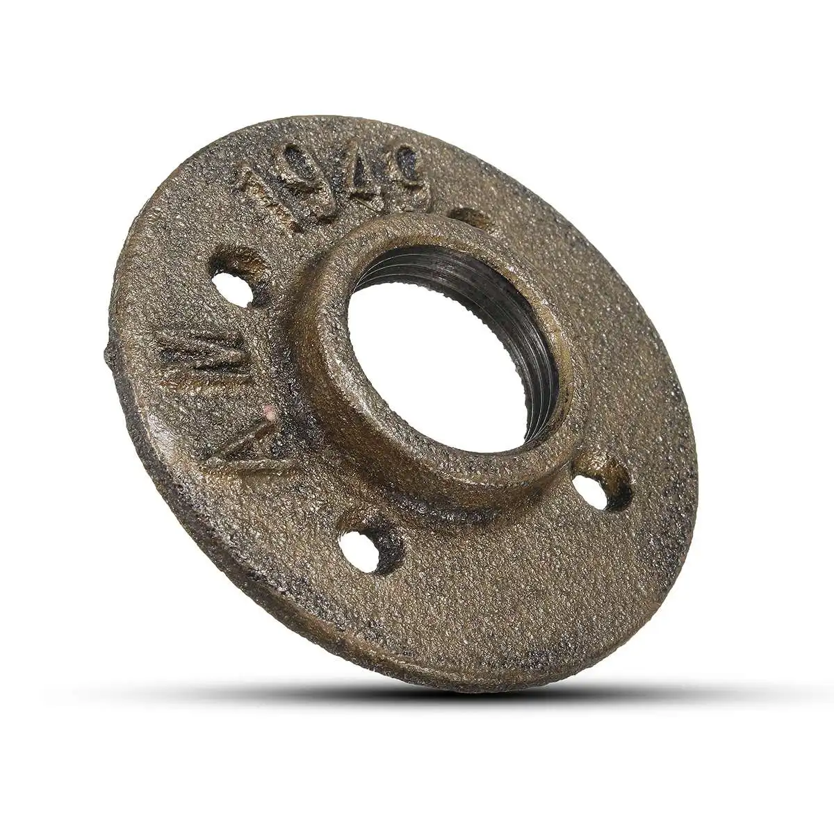 

Practical 1'' Bronze Malleable Threaded Floor Flange Steel Iron Pipe Fitting Wall Mounted Home Hardware Accessories