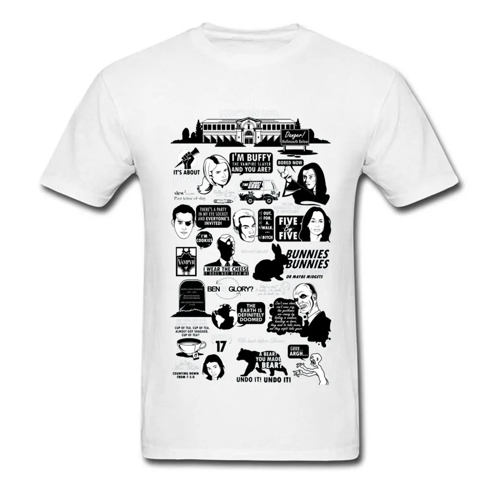 Quotes From the Hellmouth 1170 Europe Fall Pure Cotton Round Neck Men Tees Design Tops Tees 2018 Newest Short Sleeve T-shirts Quotes From the Hellmouth 1170 white
