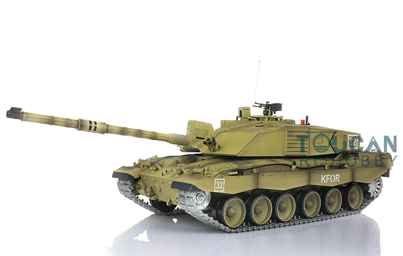 

2.4Ghz Henglong 1/16 Scale Challenger II RC Tank Model Upgraded Metal Ver Tracks Sprockets Idlers 3908 TH00129