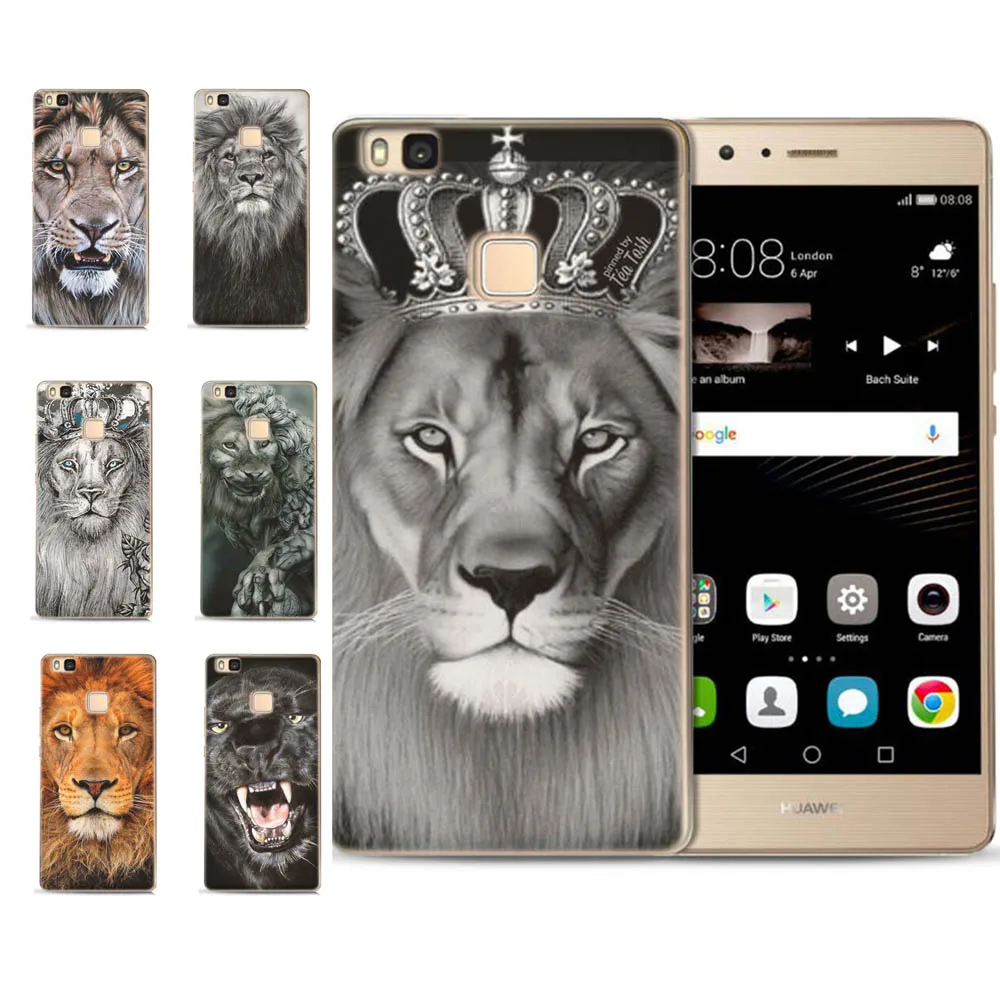 MLCRIYG мягкий чехол для телефона Huawei P9 Lite/P8 Lite/P10 Lite TPU красочные лев леопард тигр